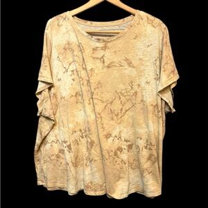 Old Navy Marbled Crew Neck Short Sleeve Tee Everwear 4X Plus